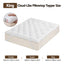 Giselle King Pillow Top Mattress Topper 1300GSM White Duck Feather For Old Bed Upgrade 5cm Thick