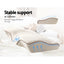 Giselle Memory Foam Pillow Neck Cervical Butterfly Ergonomic Support White