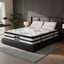 Giselle Queen 34cm 5-Zone Euro Top Pocket Spring Mattress with 2 Natural Latex Contour Pillows