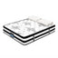 Giselle Queen 34cm 5-Zone Euro Top Pocket Spring Mattress with 2 Natural Latex Contour Pillows