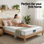 Giselle Queen Mattress 20cm with Reinforced Edge Support Egg-Crate Foam