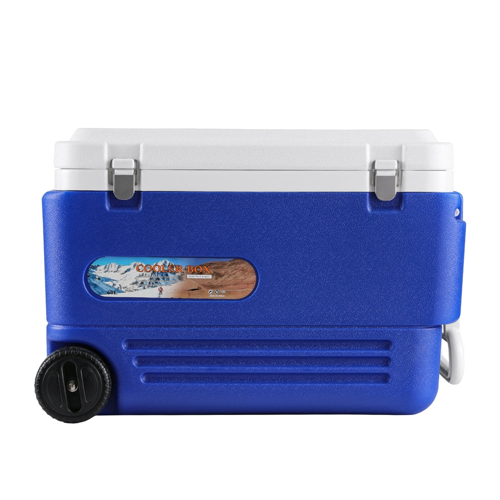 Glacio 60L Portable Ice Cooler Box With Wheels Camping Fridge
