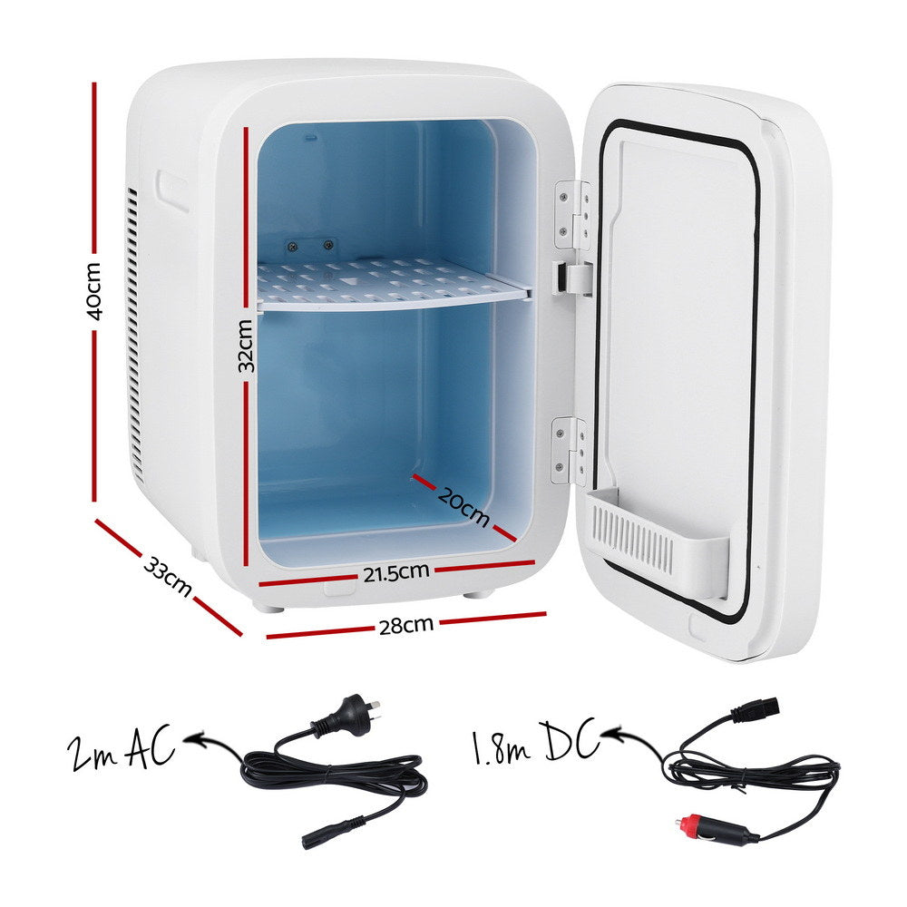 Glacio Mini Fridge 22L Portable White Electric Cooler Warmer Car Office 12V 220V