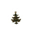 Gold Green Christmas Tree Brooch Blazer Shirt Pin