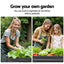 Green Fingers 2x Garden Bed 100x100x77cm Planter Box Raised Container Galvanised