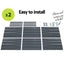 Green Fingers 2x Garden Bed 130x130x46cm Planter Box Raised Container Galvanised