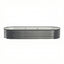 Green Fingers 3 Pcs Raised Garden Bed Kit Oval Galvanized Steel Planter Boxes 240x80x42cm, Heavy Duty Metal Elevated Garden Bed for Vegetables Flowers Herbs, with Safety Edging, Gloves & Pegs Included