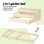 Green Fingers 3-Tier Wooden Raised Garden Bed Elevated Ground Vegetable Planter Box