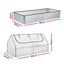 Green Fingers 3 in 1 Raised Garden Bed with Greenhouse Galvanised Planter Box Kit