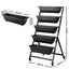 Green Fingers 5 Tier Vertical Raised Garden Bed Mobile Planter Box with Locking Wheels