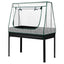 Green Fingers Elevated Metal Garden Bed Kit w Mini Greenhouse Cover 116x60cm Stand-Up Height Trellis