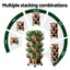 Green Fingers Garden Bed 5 Tier Vertical Garden Grey Strawberry Stackable Planters Herb Petunias Tan