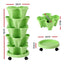 Green Fingers Garden Bed 5 Tier Vertical Garden Grey Strawberry Stackable Planters Herbs Light Green
