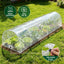 Green Fingers Mini Greenhouse 300x45x30cm Tunnel Clear PVC Steel Frame Portable