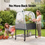 Green Fingers Mobile Raised Garden Bed with Greenhouse Cover Storage Shelf for Tomato Vegetables Herb Charcoal