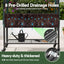 Green Fingers Mobile Raised Garden Bed with Net Cover Storage Shelf for Tomato Vegetables Herb Charcoal