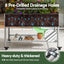 Green Fingers Mobile Raised Garden Bed with Wheels Storage Shelf 81cm Height for Vegetables Herb Silver