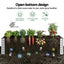 Green Fingers Raised Garden Bed 2 in 1 Modular Galvanised Planter Box Rust Resistant 240x80x60cm