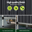 Green Fingers Raised Garden Bed x2 80x49x74cm Greenhouse Planter Box Galvanised Herb
