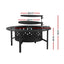 Grillz Fire Pit BBQ Charcoal Smoker Portable Mesh Pits Outdoor Camping Fireplace