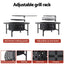 Grillz Fire Pit BBQ Charcoal Smoker Portable Mesh Pits Outdoor Camping Fireplace