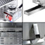 Grillz Portable Gas BBQ Grill with Double Sided Plate
