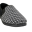 Grosby Mens Peter Charcoal/ Black Slippers Shoes Casual Slip On Moccasins