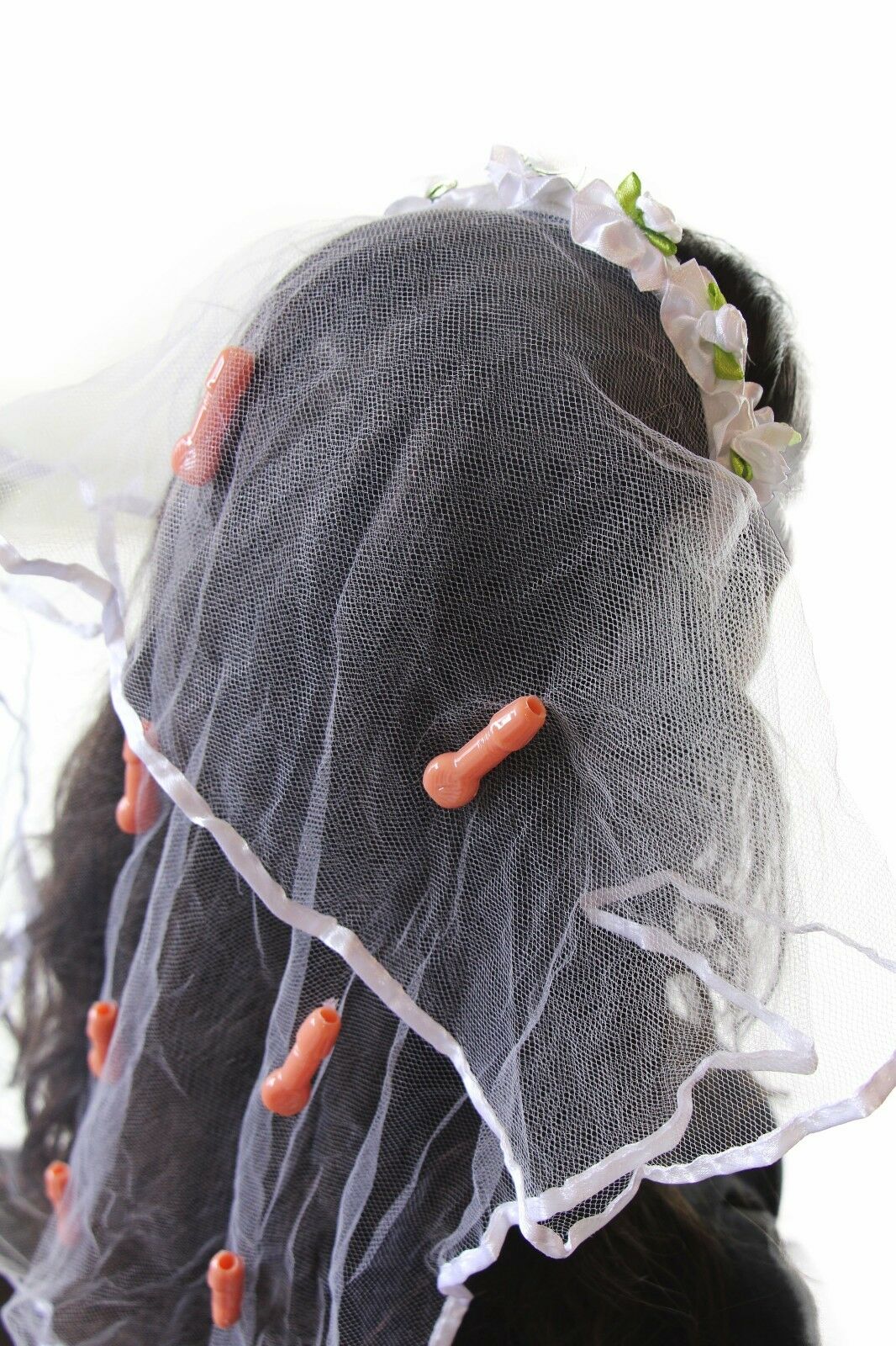 Hens Night Bachelorette Fun Party Pack: Blow Up 90cm Penis + Hen's Veil Headband
