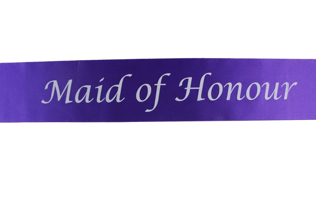Hens Night Party Bridal Sash Bride Bridesmaid Maid Of Honour Groom Mother Sashes