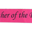 Hens Night Party Bridal Sash Hot Pink/Black - Mother Of The Bride