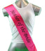 Hens Night Party Bridal Sash Hot Pink/Black - Mother Of The Bride