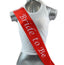 Hens Night Party Bridal Sash Red/White - Bride To Be