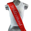 Hens Night Party Bridal Sash Red/White - Bridesmaid