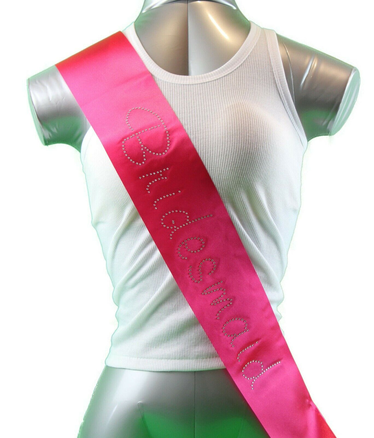 Hens Sash Diamante Diamond Crystal Sashes Bridal Party Black Pink Purple Blue