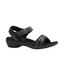 Hush Puppies Womens Amazing Black Slip On Leather Slides Sandals