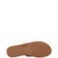 Hush Puppies Womens Paradise Slip On Leather Slides Dark Tan Sandals