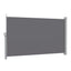 Instahut 1.8X4M Side Awning Retractable Privacy Screen Outdoor Sun Shade Grey