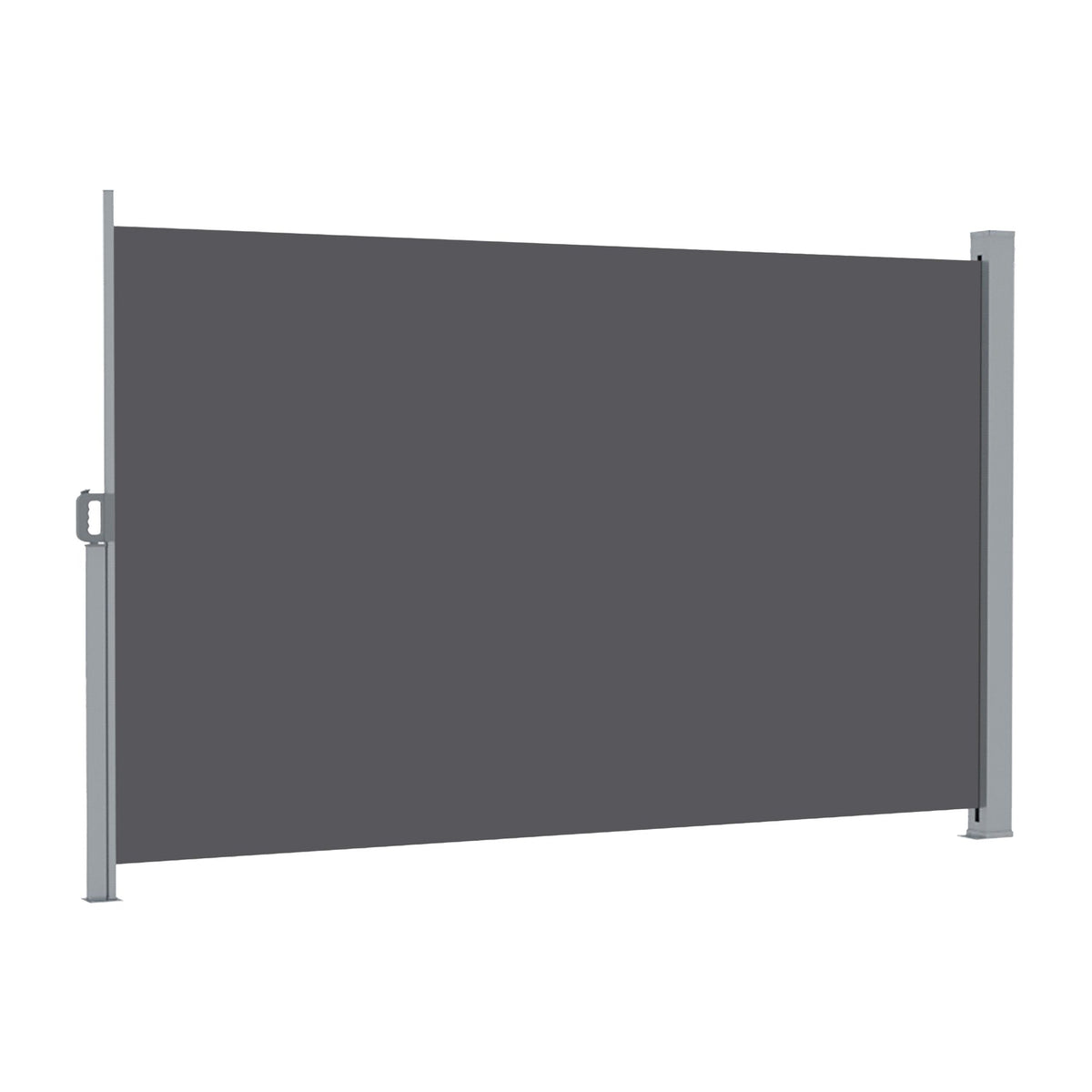 Instahut 2X3.5M Side Awning Retractable Privacy Screen Outdoor Sun Shade Grey