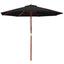 Instahut 2.7m Outdoor Umbrella Pole Umbrellas Beach Garden Sun Stand Patio Black