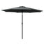 Instahut 3m Outdoor Umbrella Beach Pole Garden Patio Tilt Black