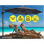 Instahut 3m Outdoor Umbrella Cantilever 360 Degree Tilt Beach Roma Charcoal