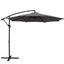 Instahut 3m Outdoor Umbrella Cantilever Beach Garden Patio Charcoal