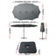 Instahut 4.57m Outdoor Umbrella w/Base Stand Beach Pole Garden Charcoal