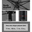 Instahut 4.57m Outdoor Umbrella w/Base Stand Beach Pole Garden Charcoal
