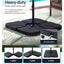 Instahut 4.57m Outdoor Umbrella w/Base Stand Beach Pole Garden Charcoal