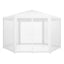 Instahut Gazebo 2x2m Marquee Wedding Party Tent Outdoor Camping Mesh Wall Canopy Shade Gazebos White