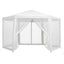 Instahut Gazebo 2x2m Marquee Wedding Party Tent Outdoor Camping Mesh Wall Canopy Shade Gazebos White