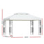 Instahut Gazebo 4x3m Marquee Outdoor Wedding Party Event Tent Home Iron Art Shade White