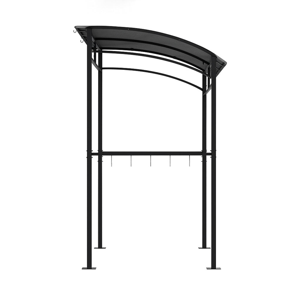 Instahut Gazebo Outdoor BBQ Grill Patio Garden Marquee Shade Shelter Shelf Hooks Grey