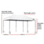 Instahut Gazebo Pop Up Marquee 3x6 Folding 500D Wedding Tent Base Pod White